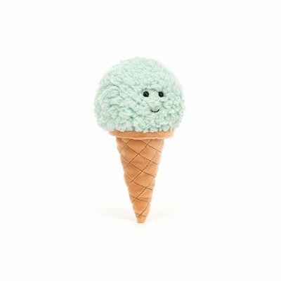 Jellycat Irresistible Ice Cream Mint | FDAM-65932